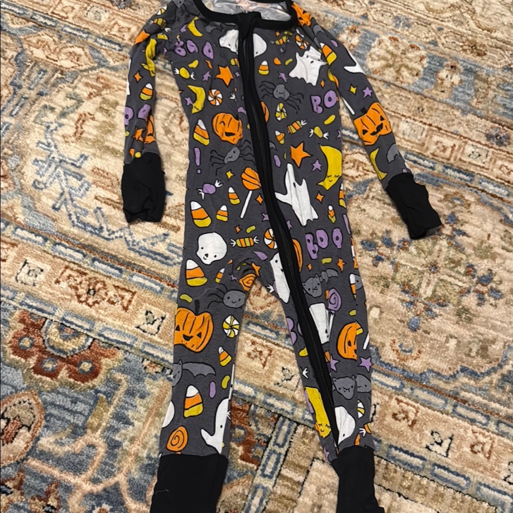 Halloween Themed Kids One Piece Pajama | Little Sleepies | 6-12 months